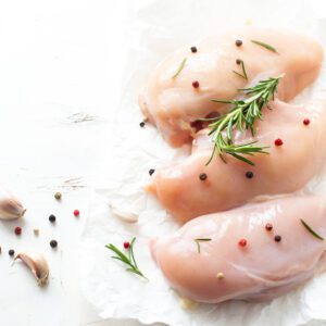 Chicken fillet with bone